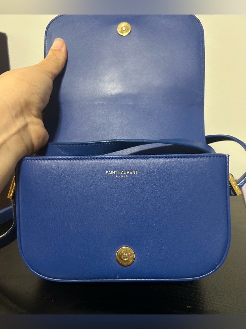 Saint Laurent Université Blue Small Shoulder Bag - Picture 6 of 11